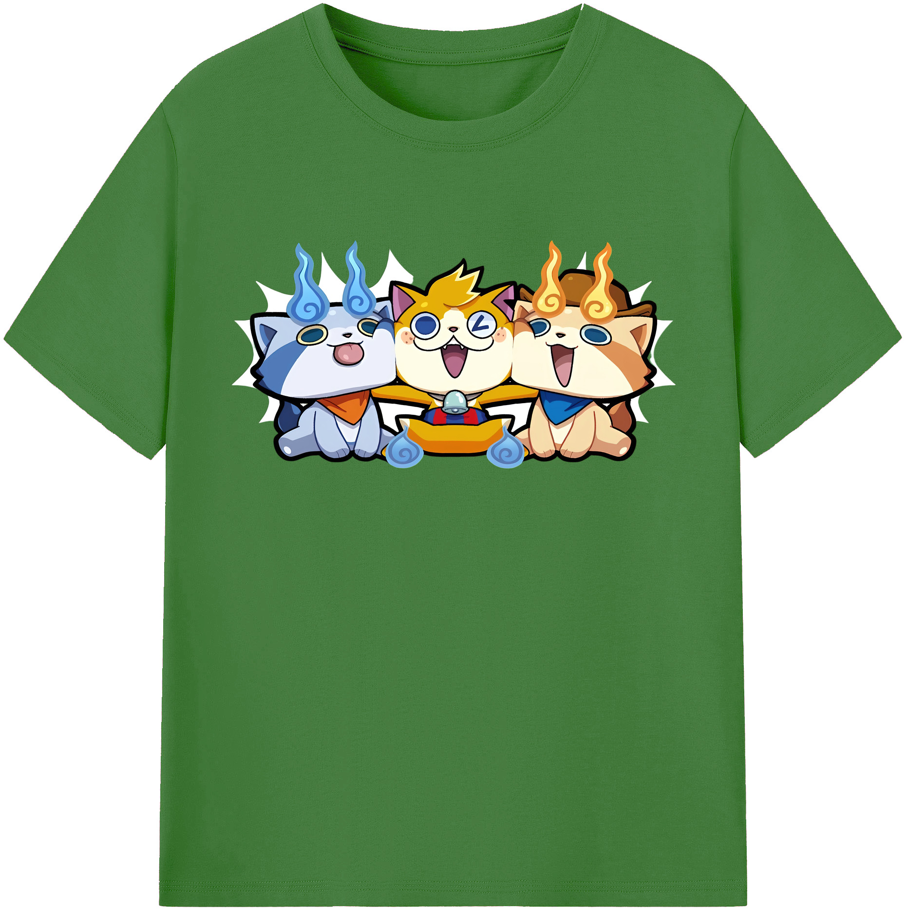 （画像用） 妖怪ウォッチ Yo-kai Watch レディースカジュアルプリントTシャツ（綿100％）